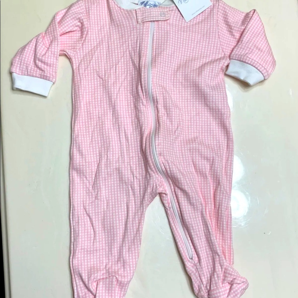 NWT Nellapima Pink Check Sleeper
